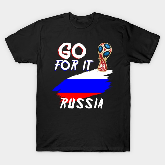 Russia World Cup T-Shirt by Tuwegl